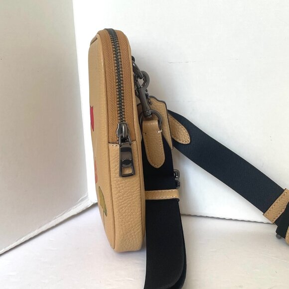 Coach X Observed By Us Aden Crossbody Bag Tan Leather Shoulder CU543 - Picture 6 of 9